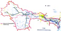 Zuflußgebiet der Traisen - Übersichtskarte
