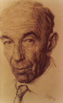 Porträt von Walter Sachs, gezeichnet von Fritz Küffer